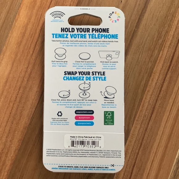 PopSocket PopGrip Santa Turtle - Picture 6 of 7